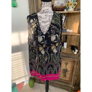 Rose & Olive Sleeveless Floral Blouse
